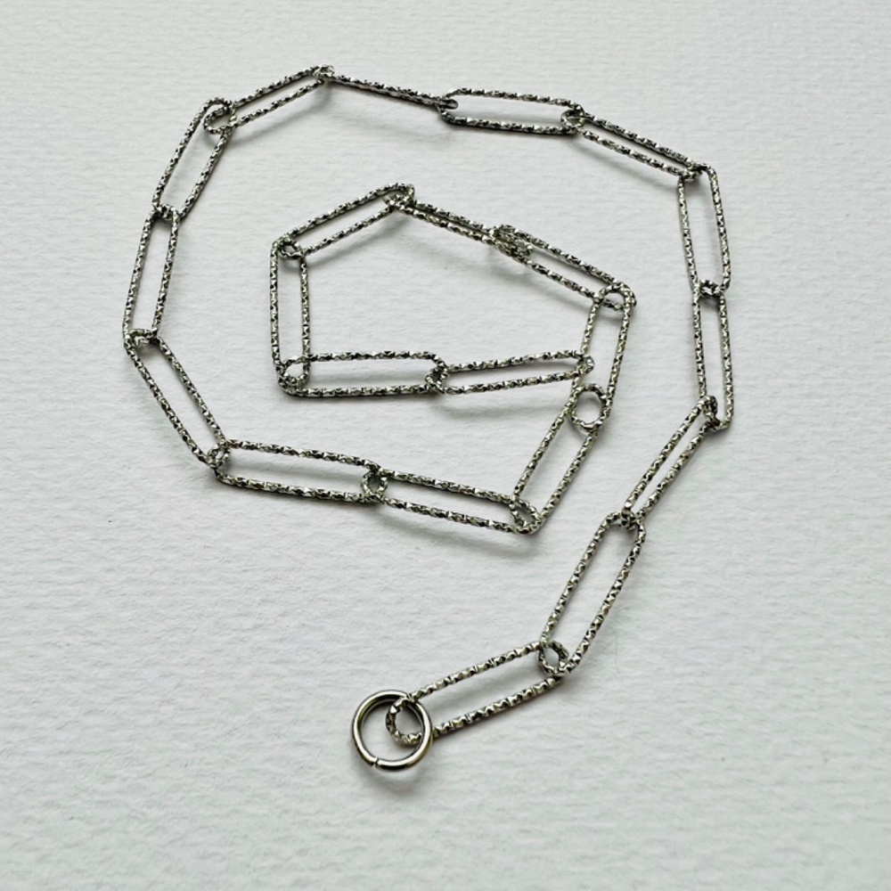1x Custom Minimalist choker carabiner paperclip chain necklace 16” - Picture 11 of 15